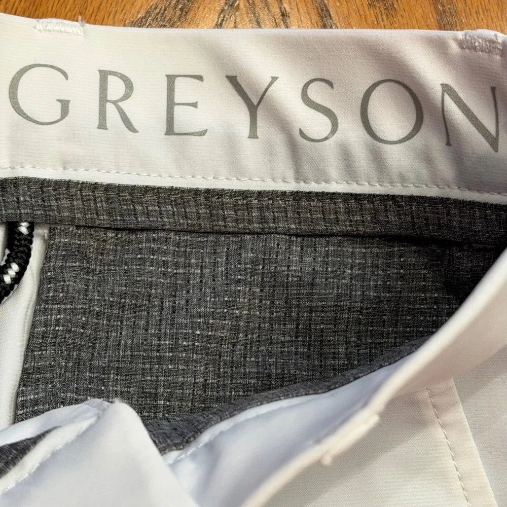 Greyson Boys Golf Shorts Size 4 Off White Stretch Performance‎ Chileno Bay